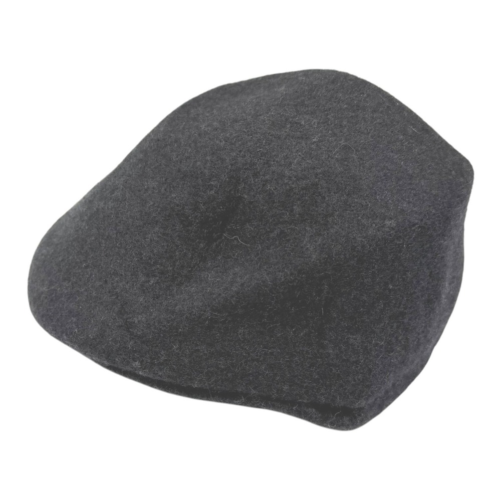 Ethos XL Charcoal Grey Wool Flat Cap Ivy Newsboy Hat Dark Academia Heritage